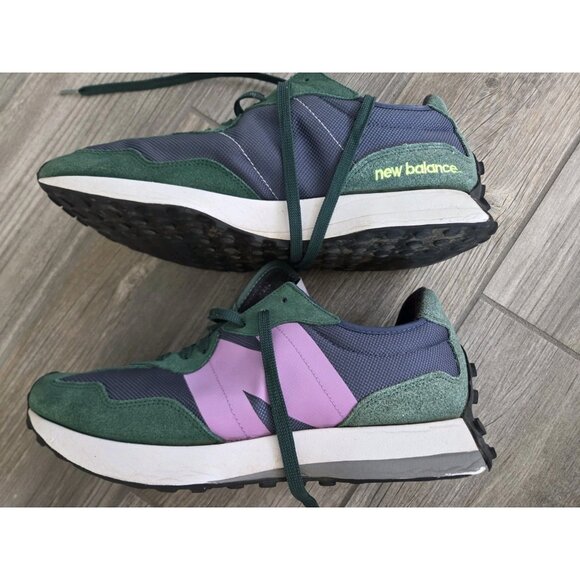 New Balance 327 Green/Purple Athletic Shoes. Mens 12. VGUC. Washed. Minor Dirt - Picture 2 of 7